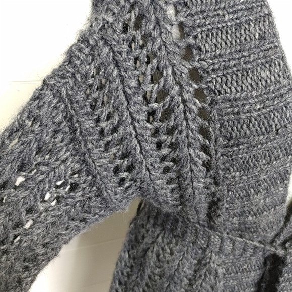 Roots Alpaca blend crochet cardigan M - Picture 4 of 10